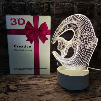 Купить 3-D светильник-ночник «Рыбка» оптом